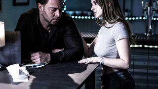 Teen Laney Grey cleans up sisters mess