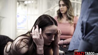 Two stepsisters fucked rural stepdad