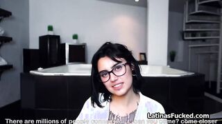 Hard fun with slutty tattooed Latina babe
