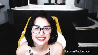 Hard fun with slutty tattooed Latina babe