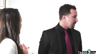 Curvy secretary dildoed and anal fucked