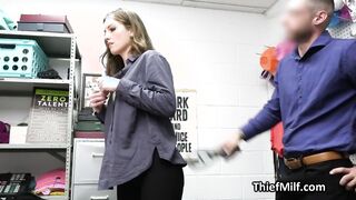 Big dick up milf suspects ass at the backoffice