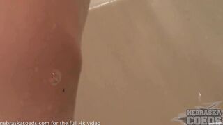 babe schoolgirl taking a shower into the dorms