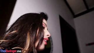 New Latina girlfriend sucking big cock
