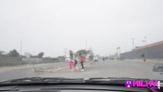 A very flirtatious MILF with a long butt was selling