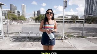 Bubble booty hot Summer Col gets spread her both holes