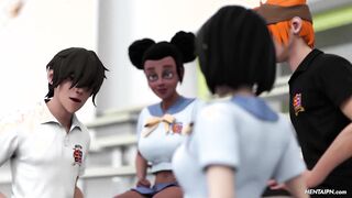 3D Hentai Gym Competition Sex Positions