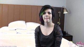 Punk Kate lets a stranger cum into her twat!