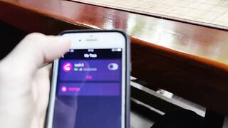 Remote orgasm control of my Stepsister into Pub!