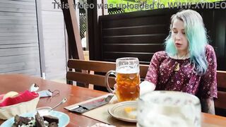 Remote orgasm control of my Stepsister into Pub!