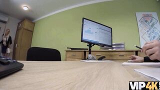 VIP4K. Creditor lets milf have fun with his penis into