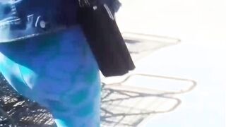Sexy ass on mature in leggings