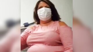 Big tittie's on bbw mature