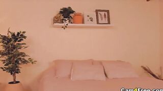 Red Hair Babe Dancing While Rubbing Her Pussy