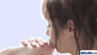 Lesbian wives lick pussy on anniversary