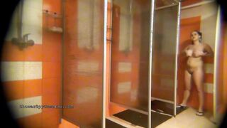 Exposed footage from a real female outdoor restroom