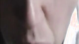 Horny milf suck dick and make him cum with her hand