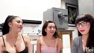 We surprise the next door by blowing his dick and eating