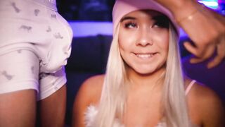 Virgin-faced blonde wants to make her stepbrother's dick rough for