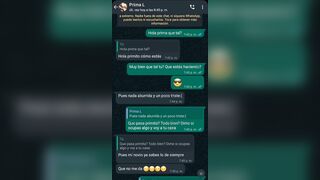 Whatsapp With My Cousin Gets hot and ends up inside