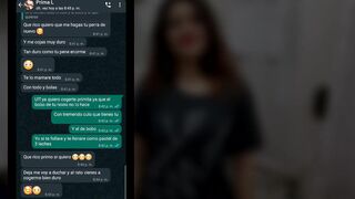 Whatsapp With My Cousin Gets hot and ends up inside