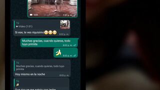Whatsapp With My Cousin Gets hot and ends up inside
