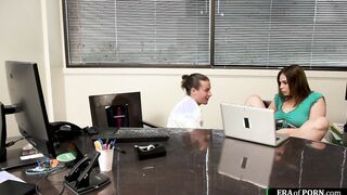 Boss anal fucks busty latina assistant