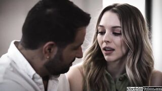 Small tits teen fucked by her older bf