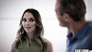 Petite teen met boyfriend with stepdad