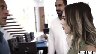 Petite teen met boyfriend with stepdad