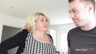 AuntJudysXXX - Big Tit BBW Stepmom Camilla catches her Stepson being