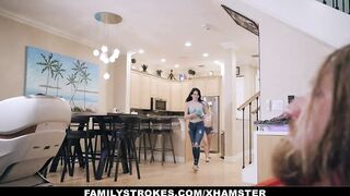 FamilyStrokes - Step Nieces Compete For Old Uncles Dick