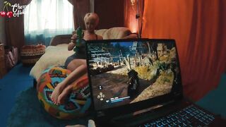 Cute Goddess Playfully Blows And Ride A Big Penis