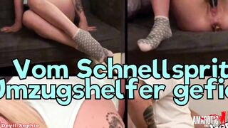Devil-Sophie: Banged by the quick cum removal worker
