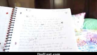 Step Daddy Teaches His Daughter How To Brush Herself