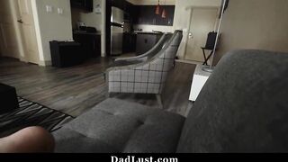 sexy Daughter Blows Her Dad's Penis For Money