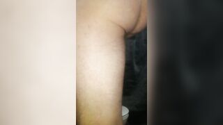 Concealed webcam shaving cock and snatch butt eggs WC stretch