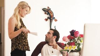 Mom lady Kit Mercer gets impaled on stepson's rough penis