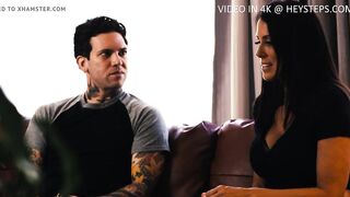 Slutty mom Reagan Foxx seduces and fucks her own stepson