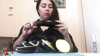 Returns porn video – Dark Hair Sexsual Blows Eggplant and Fucks Him