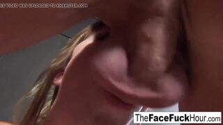 19 Year Old hoe chokes on his penis until he jizzes