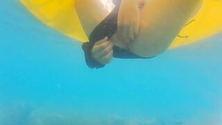 ENJOY Booty Plug INSIDE and OUT among Fish n Corals