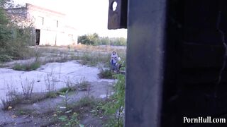 bbw masturbating inside a outdoors place