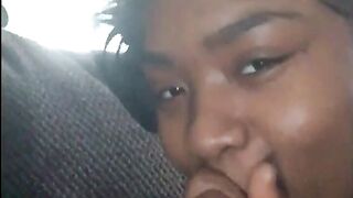 I Told J to let me suck his cock and he better not make a