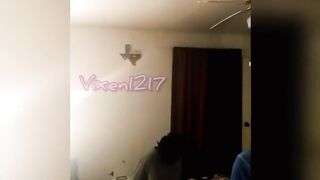 Vixen1217 spitroasted by husband and big black dick