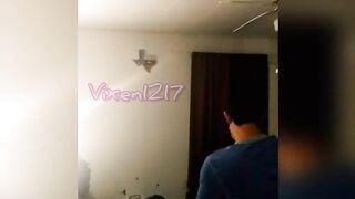 Vixen1217 spitroasted by husband and big black dick