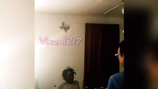 Vixen1217 spitroasted by husband and big black dick