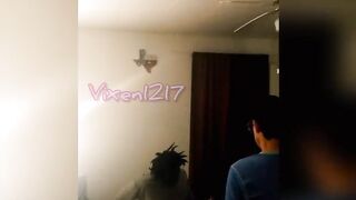 Vixen1217 spitroasted by husband and big black dick