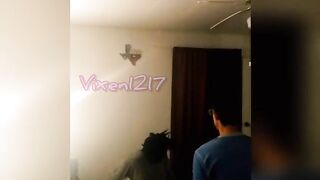 Vixen1217 spitroasted by husband and big black dick