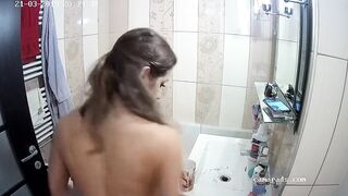 me and my mistress inside our restroom at home